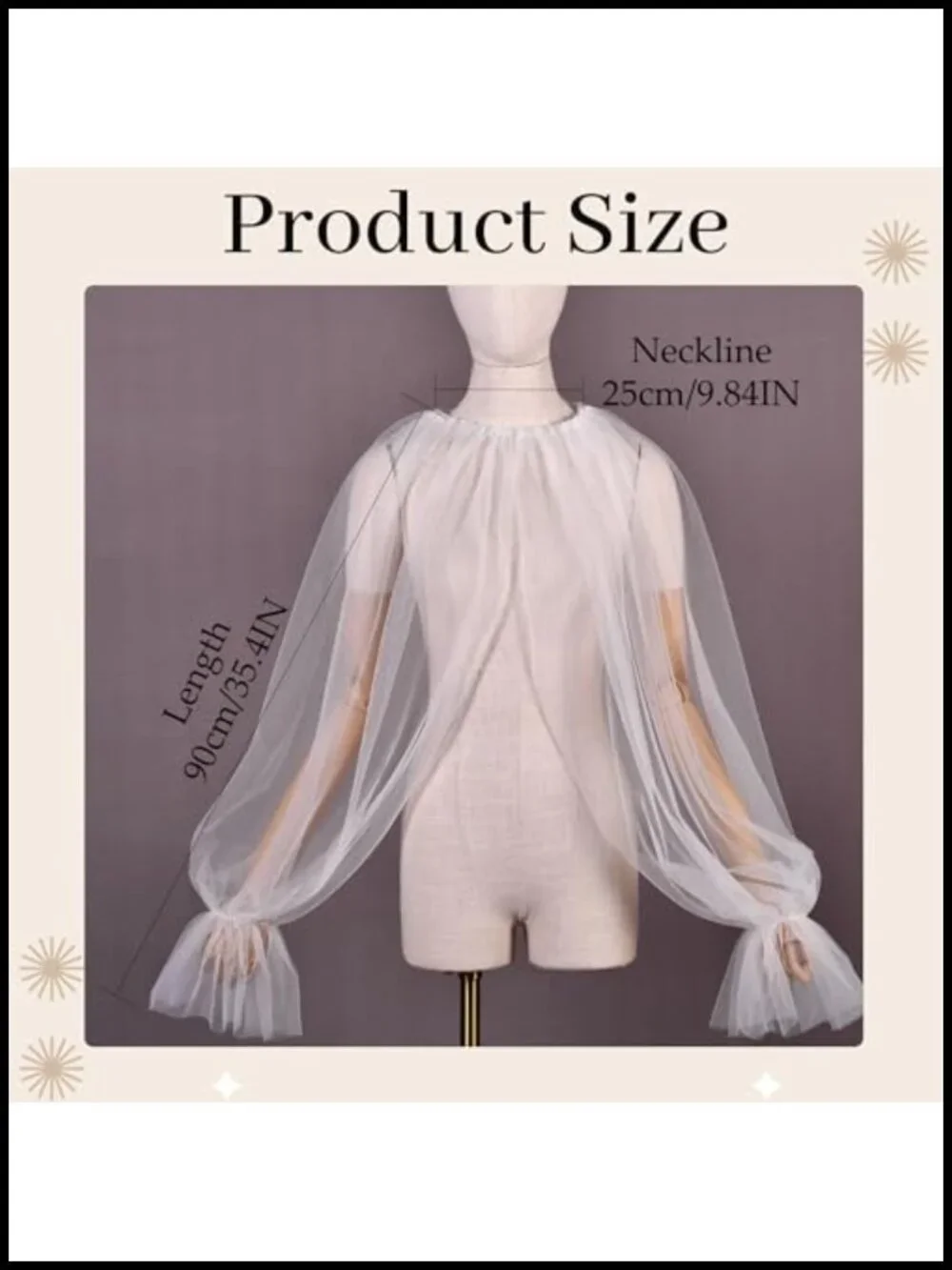 Tulle Shawl Wrap Shrug Bridal Cape Wedding Dress Cover Up Elegant Pashmina
